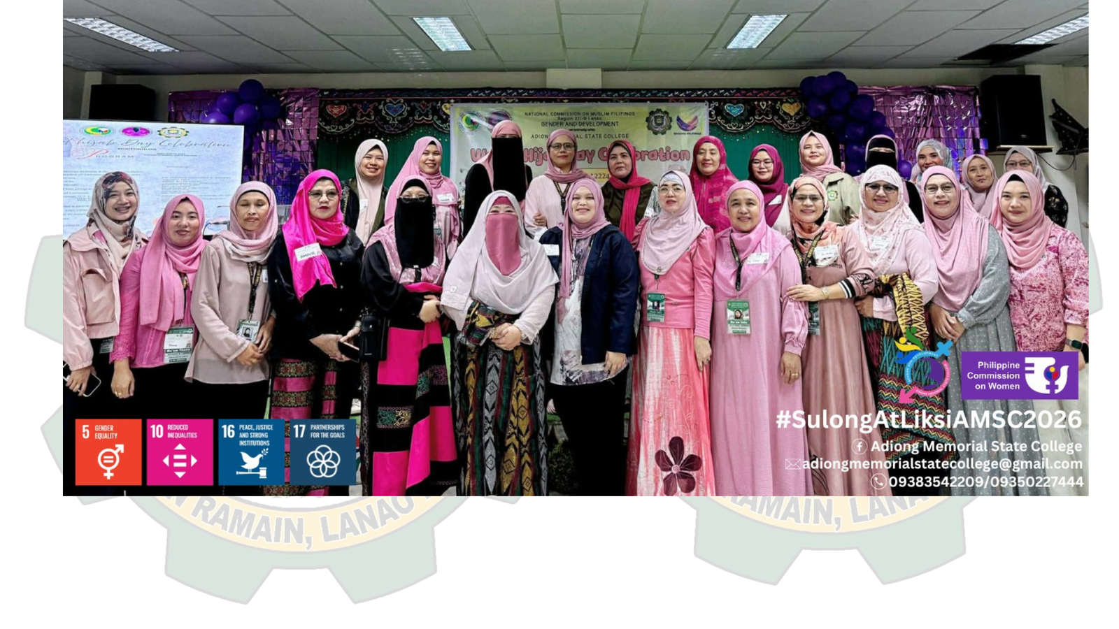 Adiong Memorial State College Celebrates World Hijab Day 2026 in-partnership with National Commission on Muslim-Filipinos- Lanao del Sur